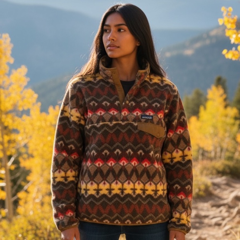 Patagonia Geometric Synchilla Fleece Pullover